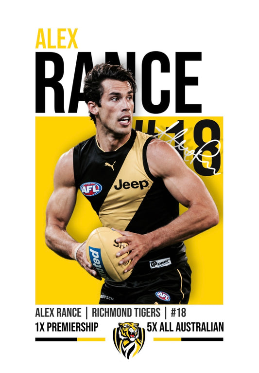 Alex Rance | Richmond AFL Poster