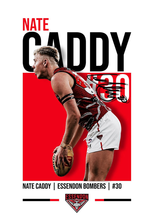 Nate Caddy | Essendon AFL Poster