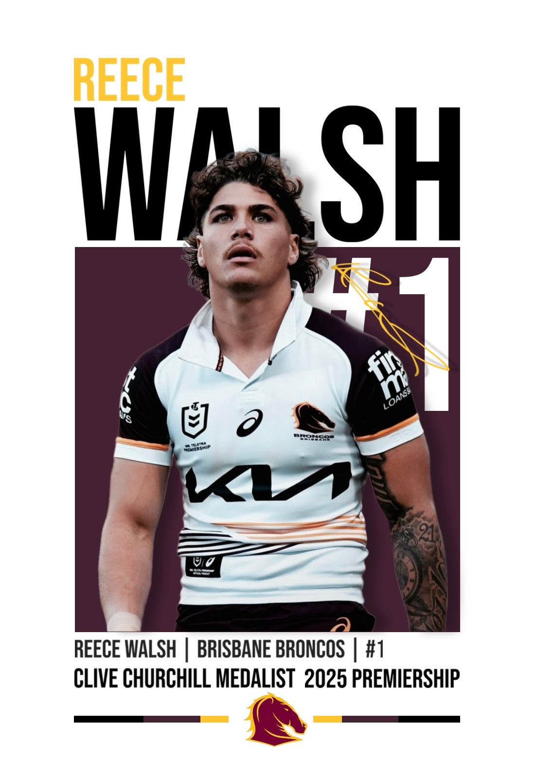 Reece Walsh Poster (Digital)
