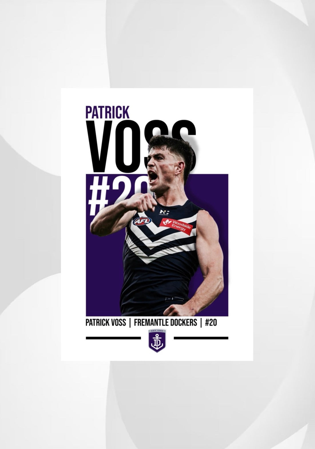Patrick Voss | Fremantle AFL Poster