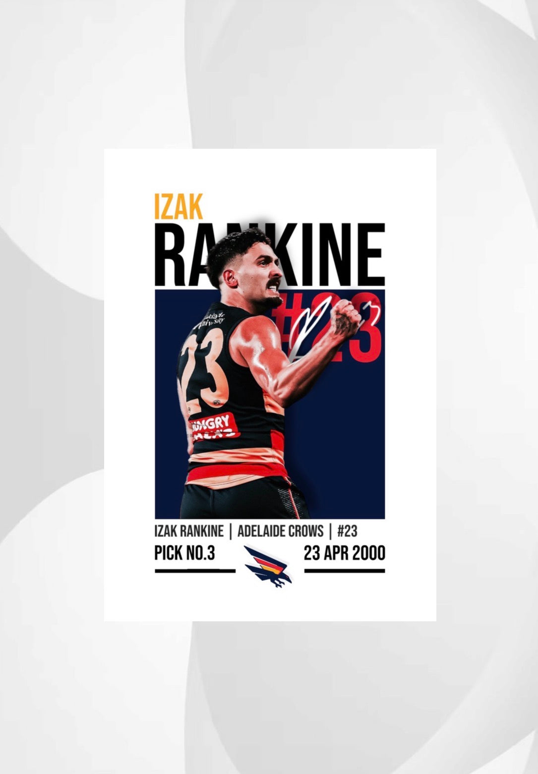 Izak Rankine | Adelaide Crows AFL Poster
