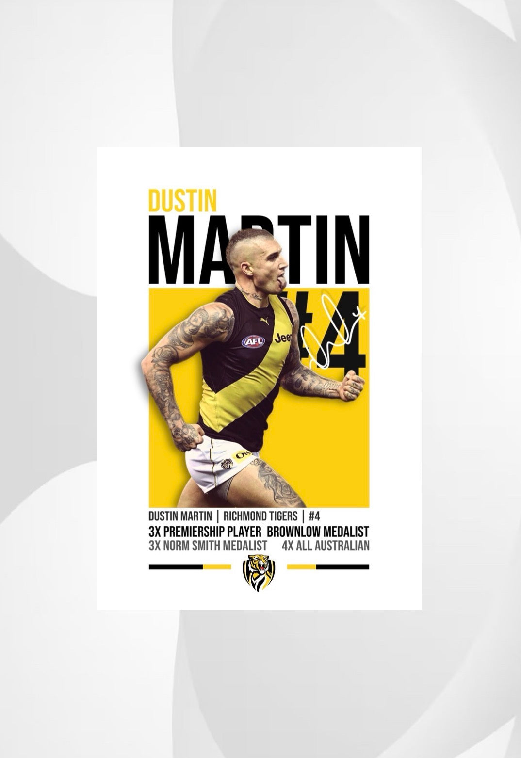 Dustin Martin | Richmond Tigers AFL Poster