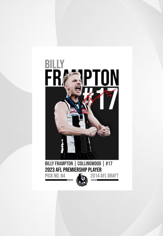 Billy Frampton | Collingwood AFL Poster