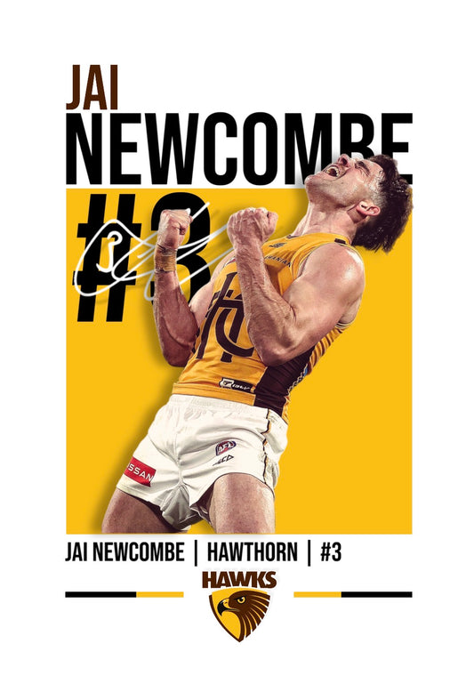 Jai Newcombe | Hawthorn AFL Poster