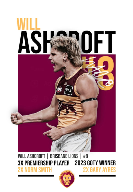 Will Ashcroft | Brisbane Lions Poster