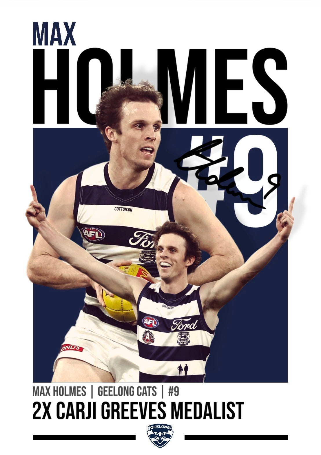 Geelong Bundle | Cameron, Holmes, Dangerfield AFL Poster Value Pack