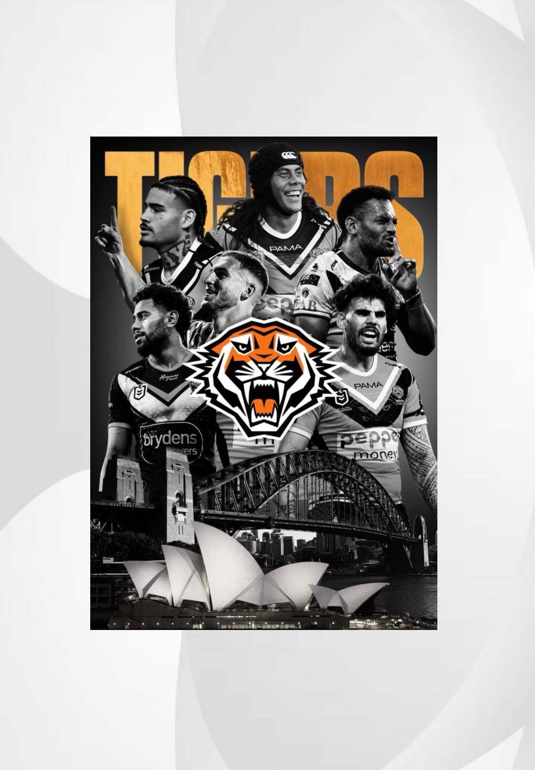 2026 Wests Tigers | NRL Team Poster