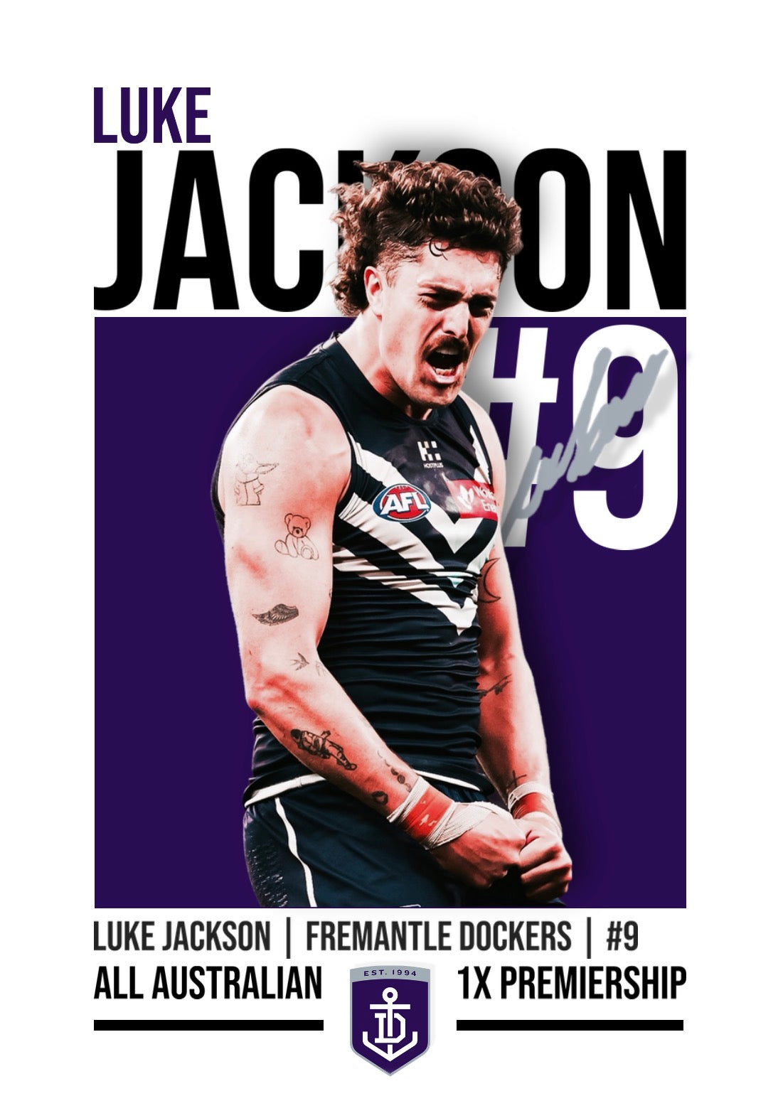 Fremantle Bundle | Brayshaw, Reid, Voss, Jackson AFL Poster Value Pack