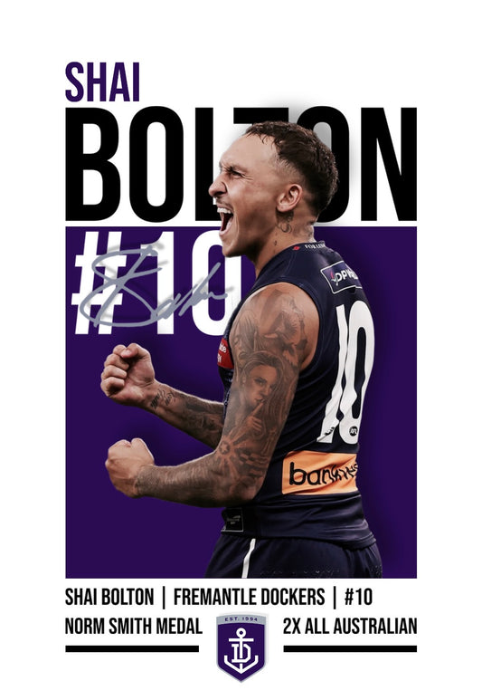 Shai Bolton | Fremantle AFL Poster