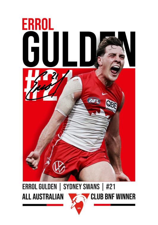 Errol Gulden | Sydney Swans AFL Poster