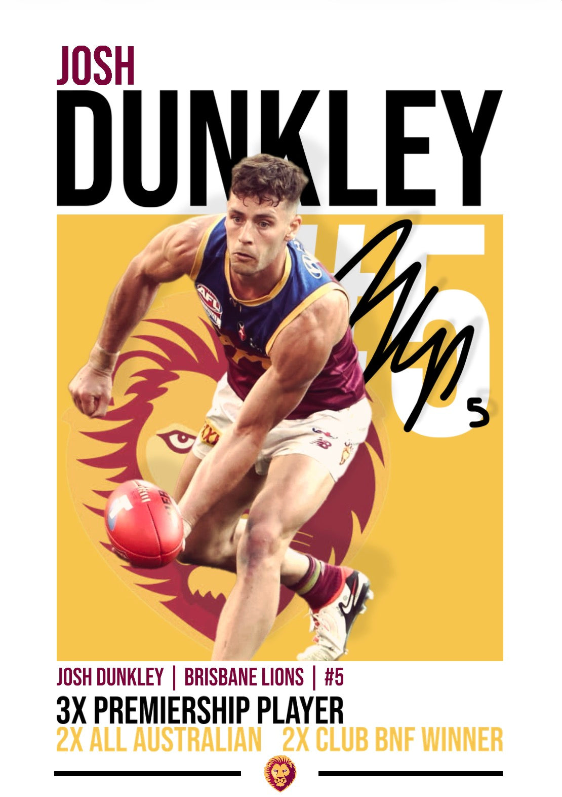 Josh Dunkley Poster (Digital)