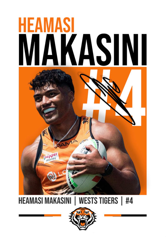 Heamasi Makasini | Wests Tigers NRL Poster