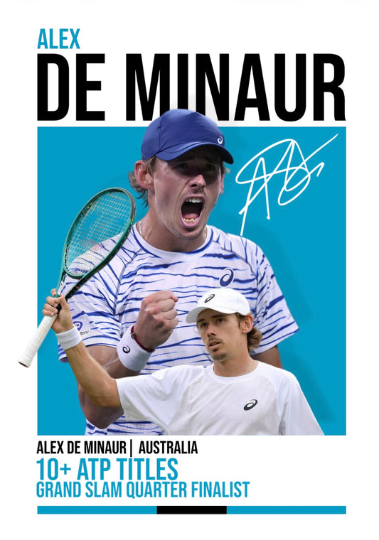 Alex De Minaur | Tennis Poster