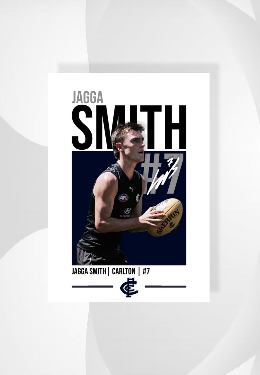 Jagga Smith | Carlton AFL Poster