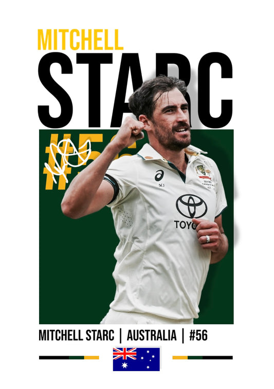 Mitchell Starc | Australia Cricket Poster