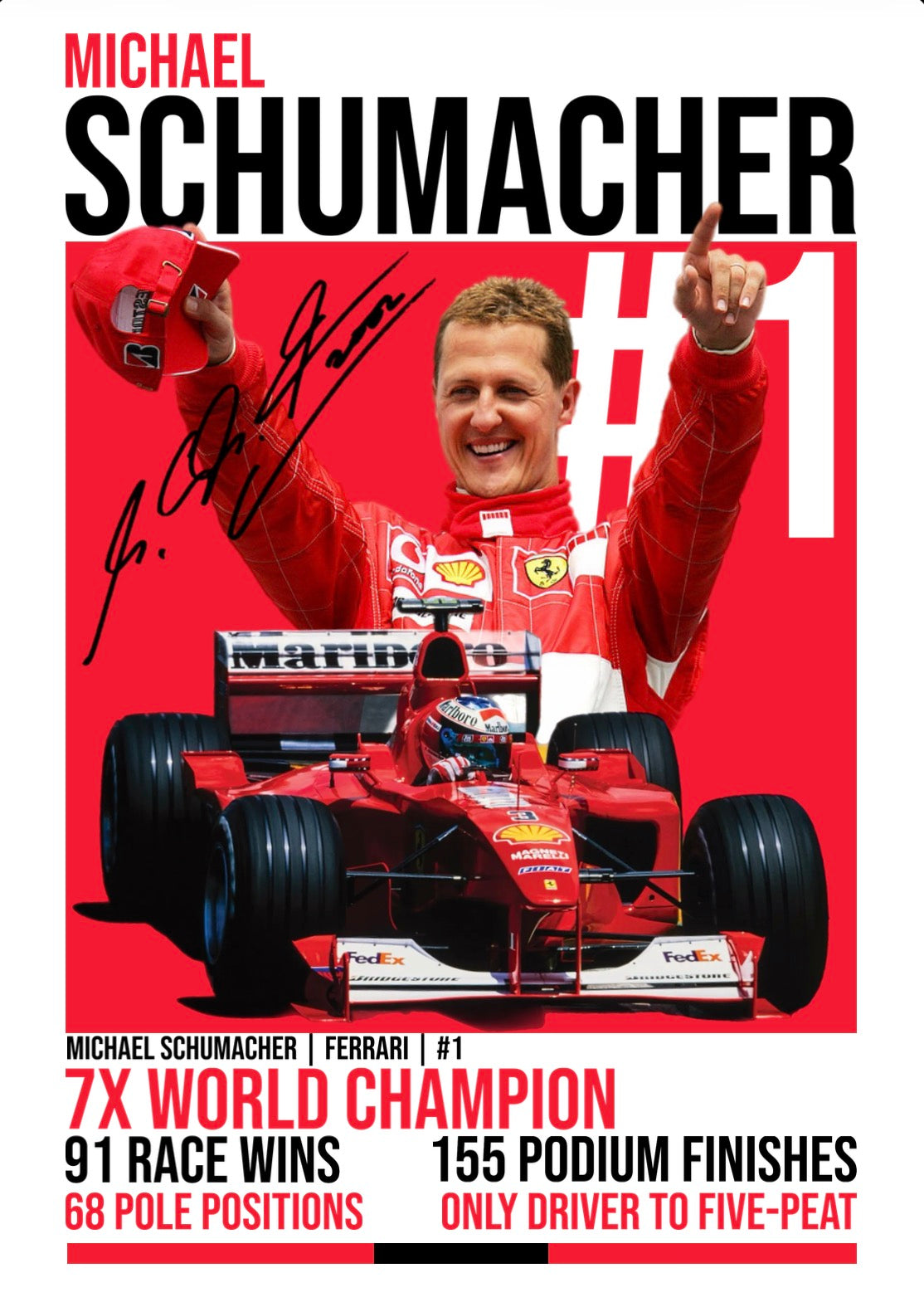Michael Schumacher Legends Edition Poster (Digital)