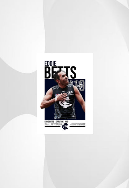 Eddie Betts | Carlton AFL Poster