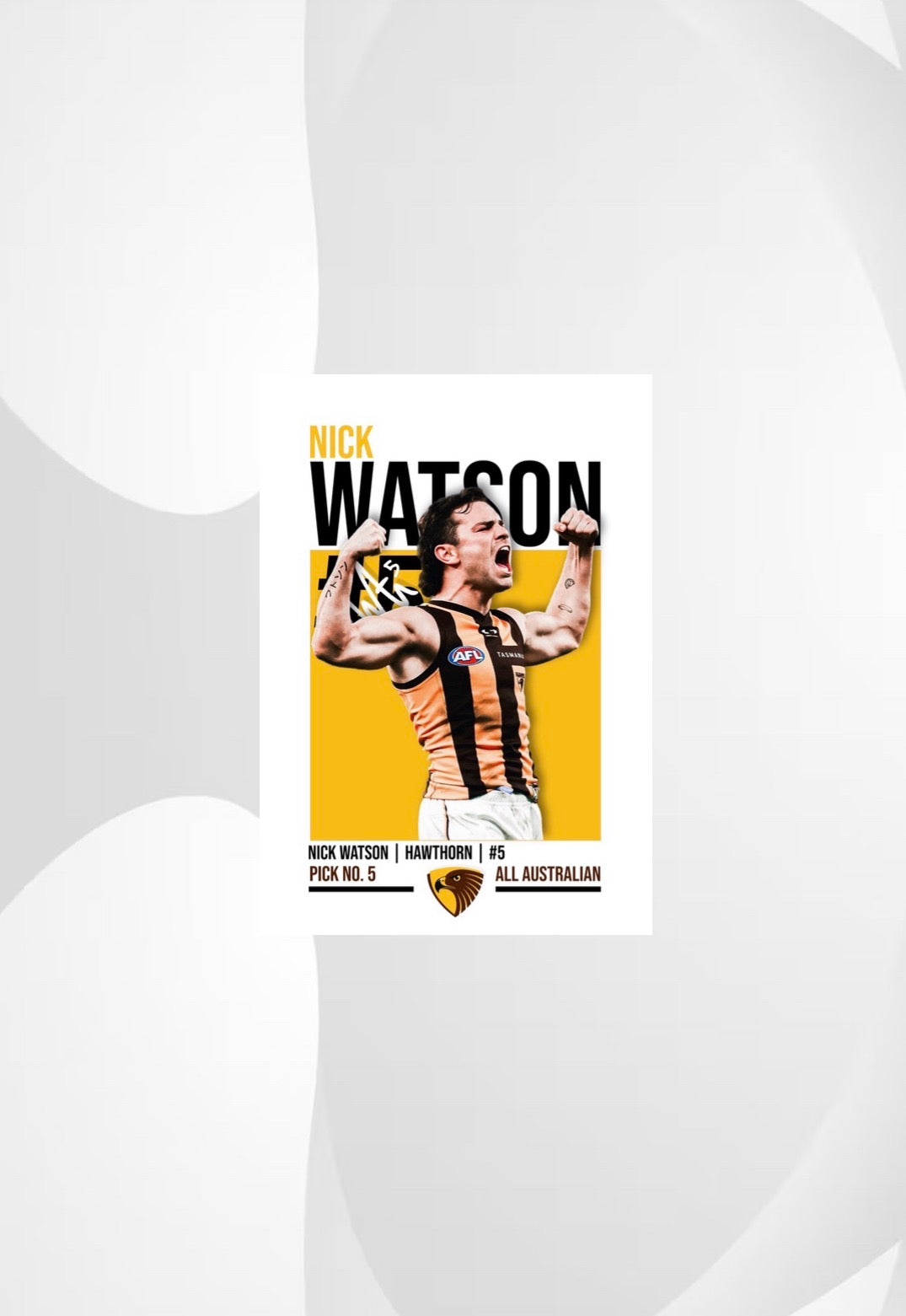 Nick Watson | Hawthorn AFL Poster