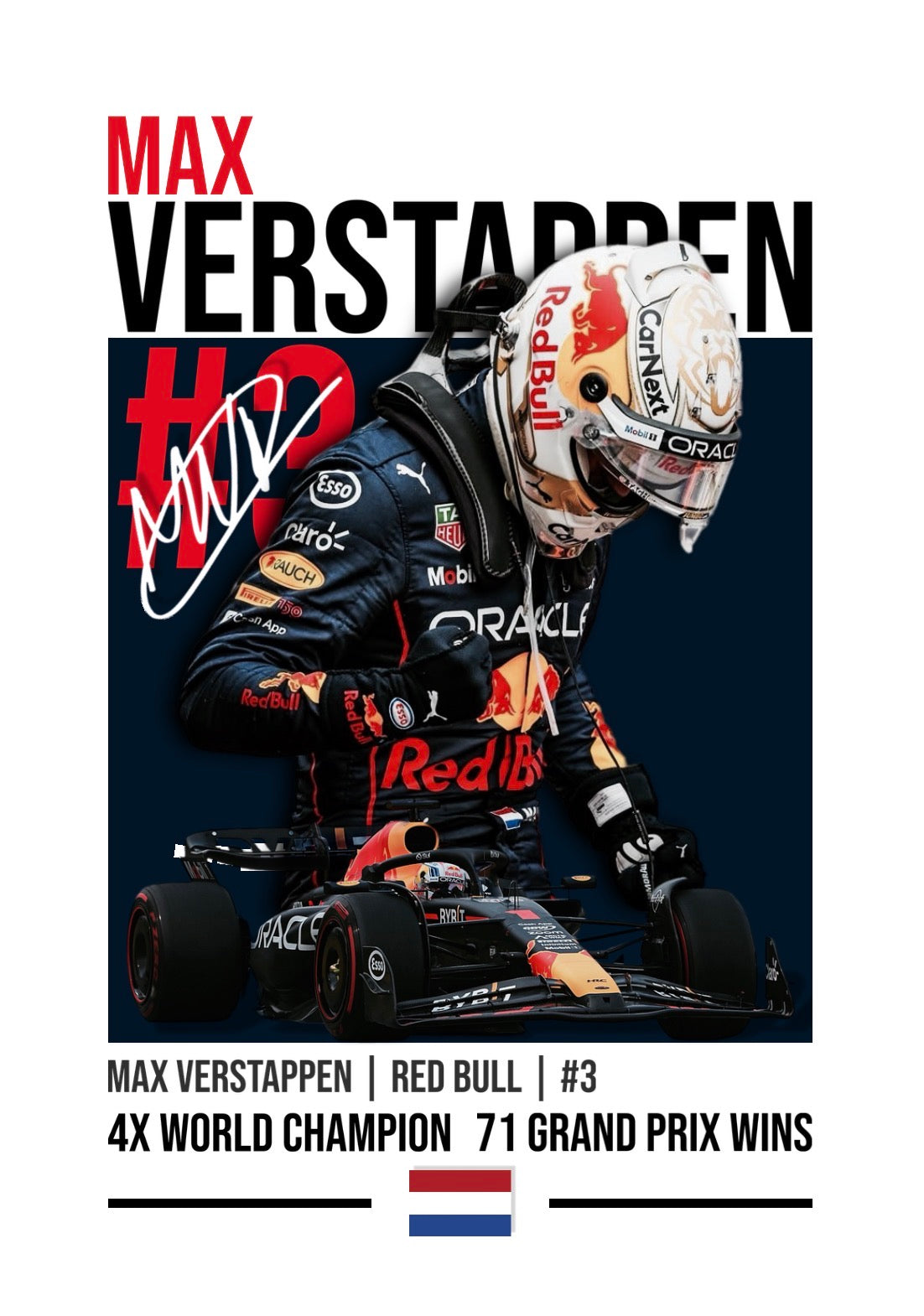 Max Verstappen Legends Edition Poster (Digital)