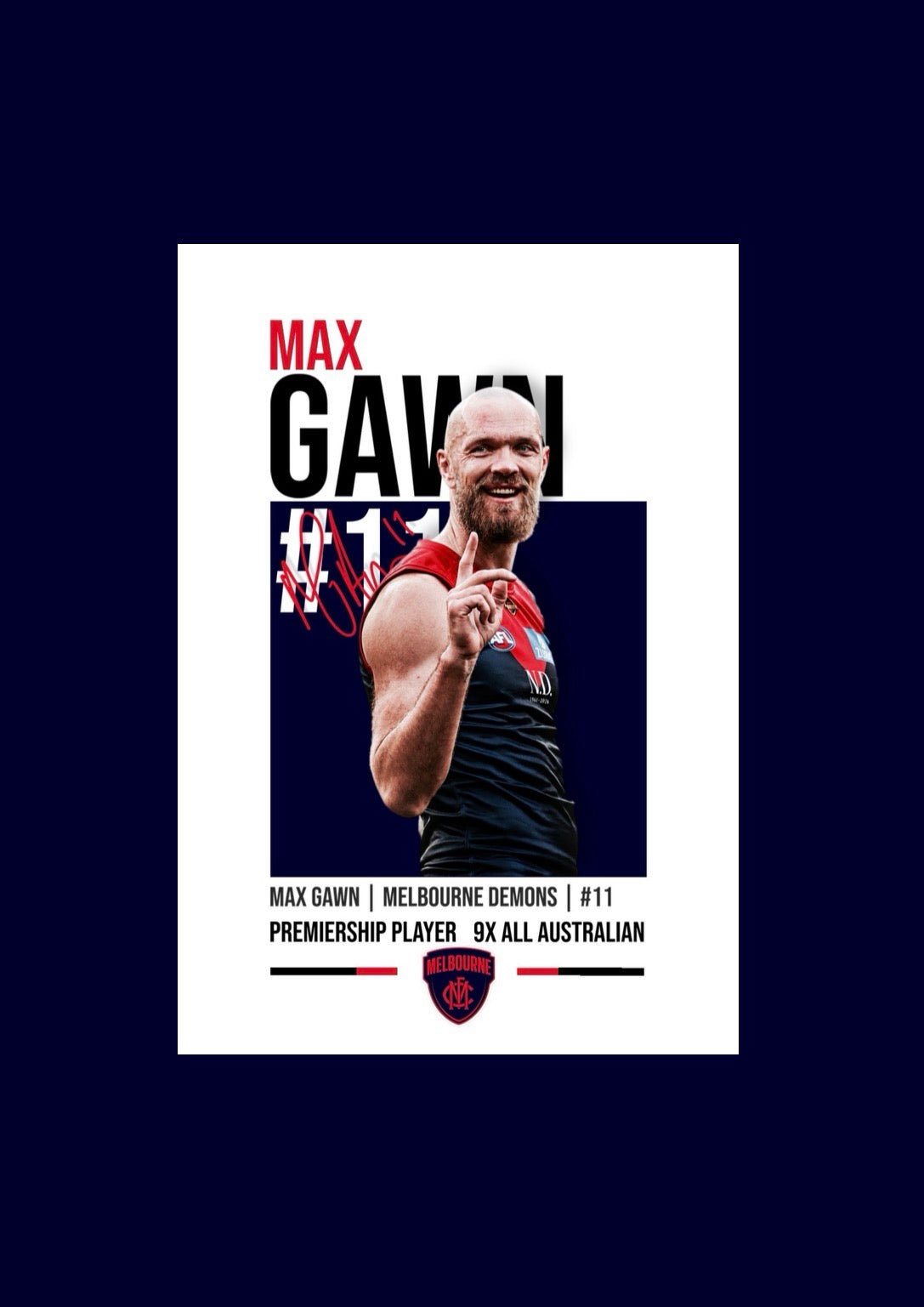 Max Gawn | Melbourne AFL Poster