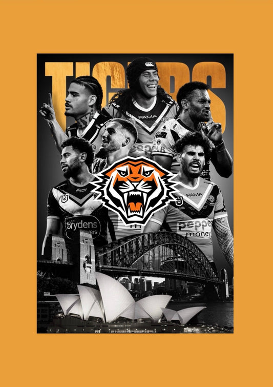 2026 Wests Tigers | NRL Team Poster