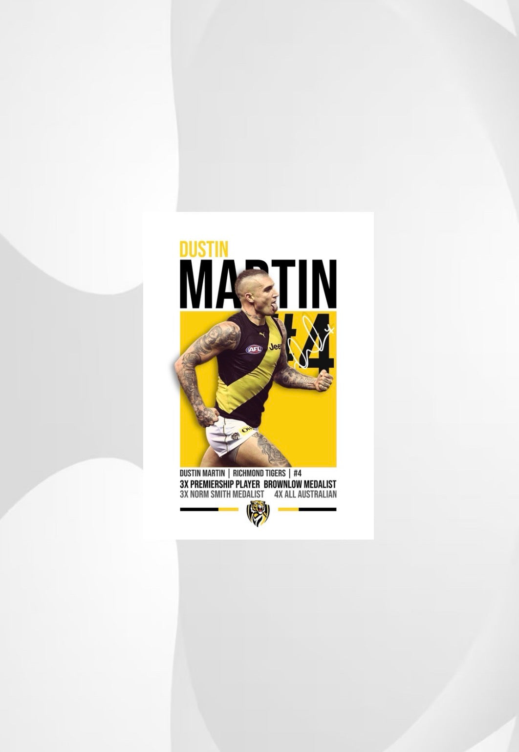 Dustin Martin | Richmond Tigers AFL Poster