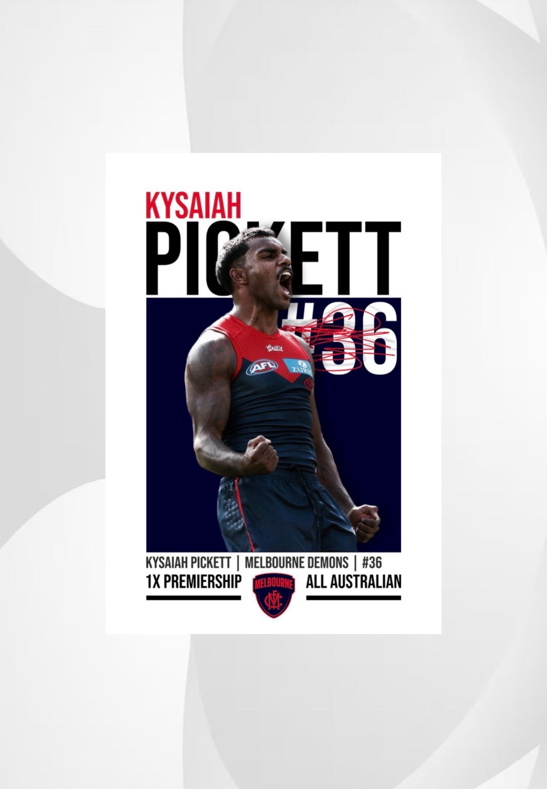Kysaiah Pickett | Melbourne AFL Poster