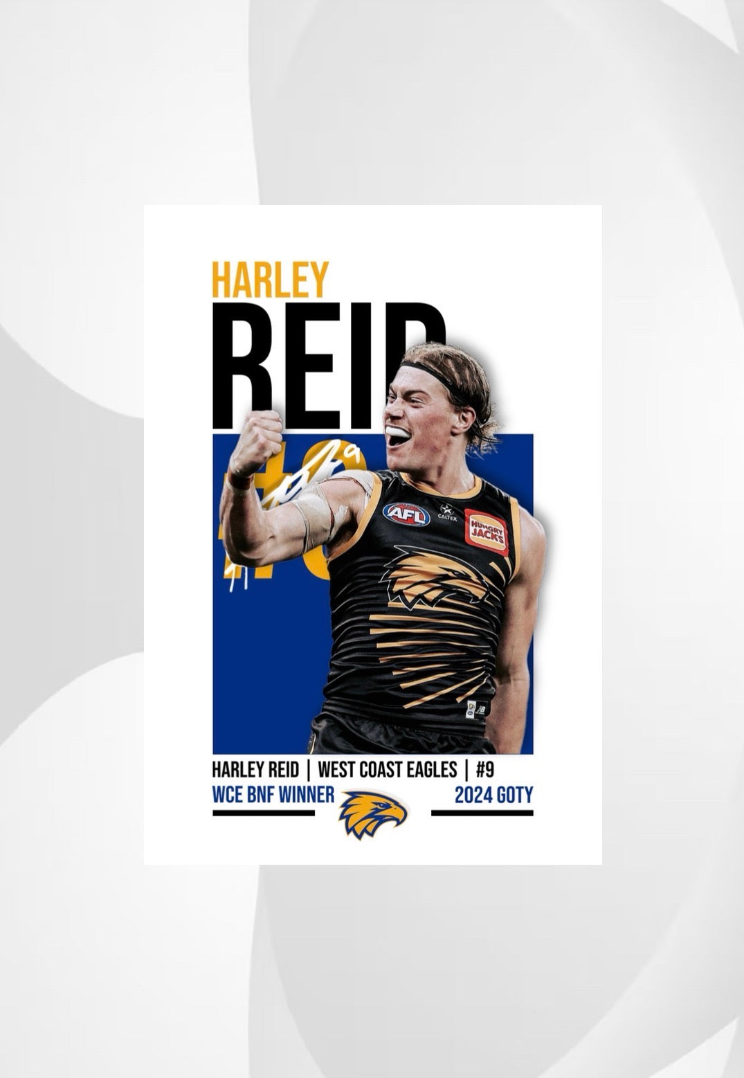 Harley Reid | West Coast AFL Poster