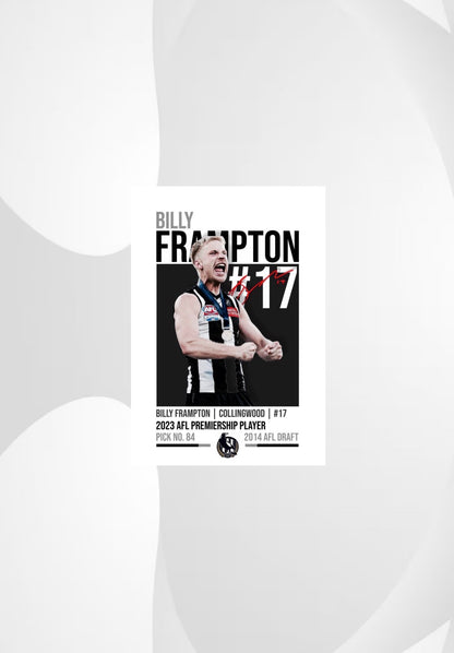 Billy Frampton | Collingwood AFL Poster