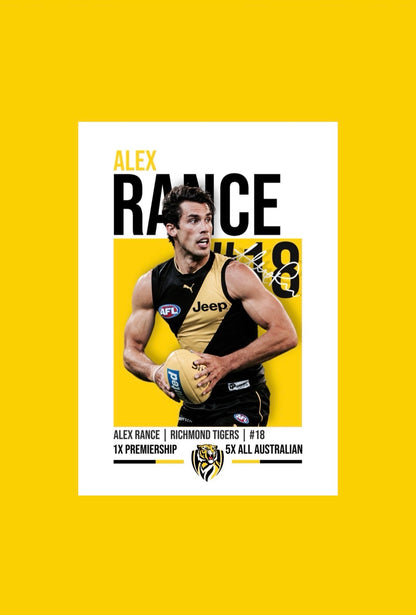 Alex Rance | Richmond AFL Poster