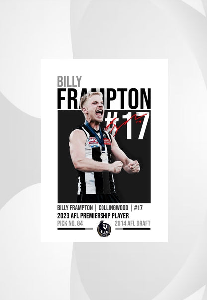 Billy Frampton | Collingwood AFL Poster