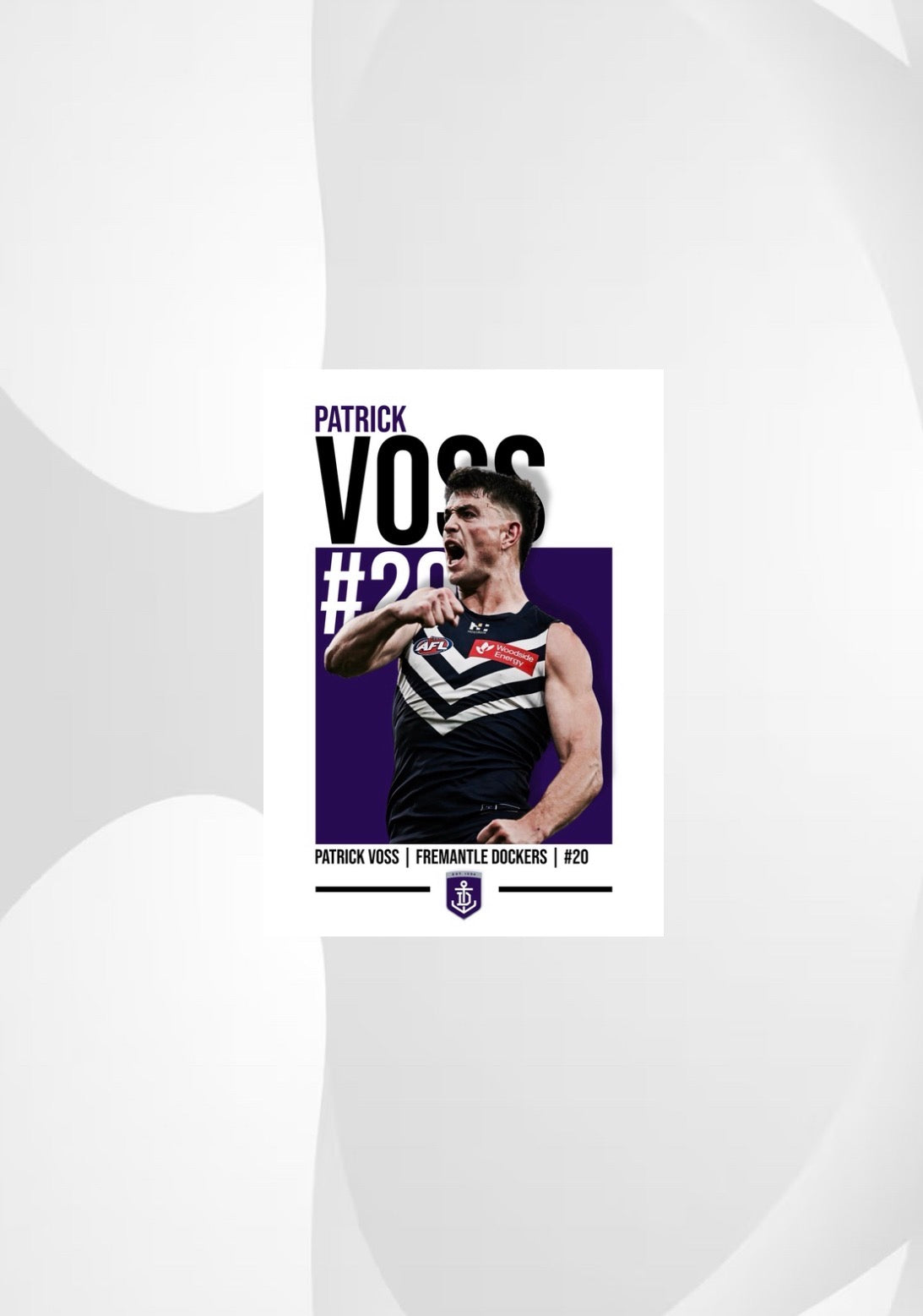 Patrick Voss | Fremantle AFL Poster