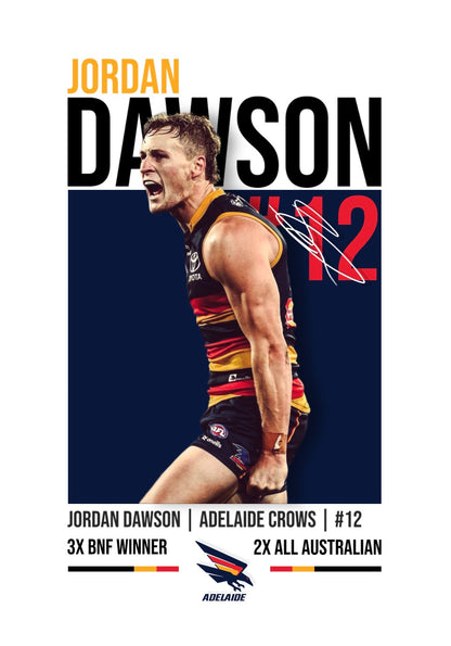 Jordan Dawson | Adelaide Crows AFL Poster