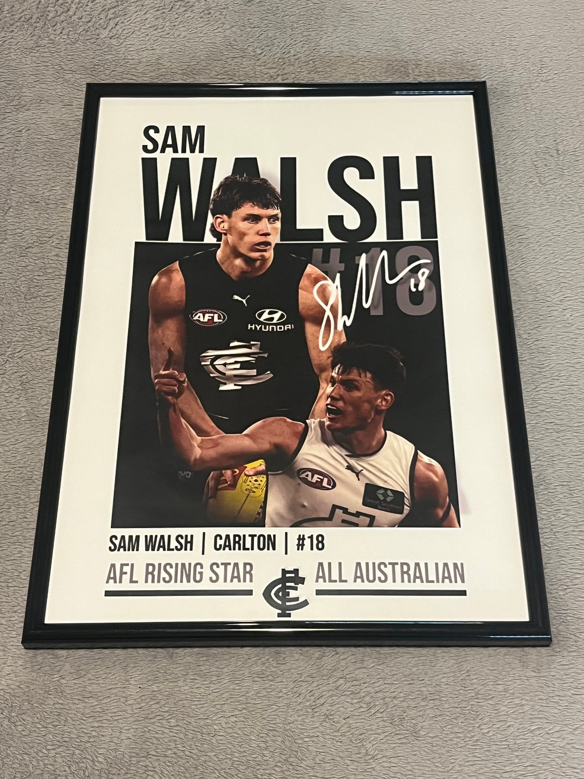 Sam Walsh | Carlton AFL Poster