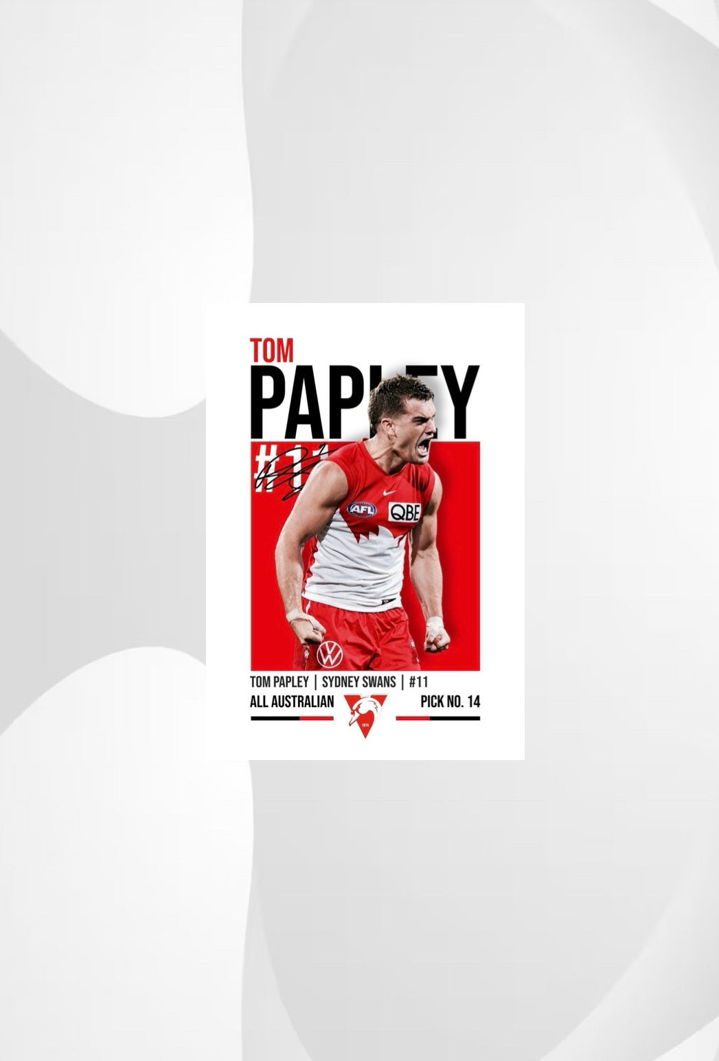 Tom Papley | Sydney Swans AFL Poster