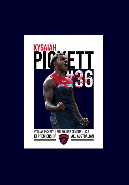 Kysaiah Pickett | Melbourne AFL Poster