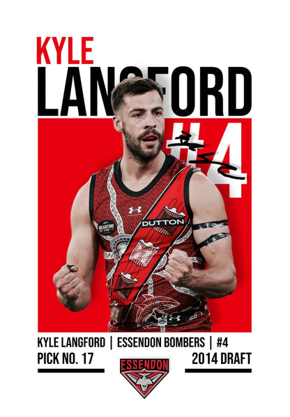 Kyle Langford | Essendon AFL Poster