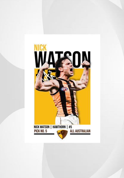 Nick Watson | Hawthorn AFL Poster