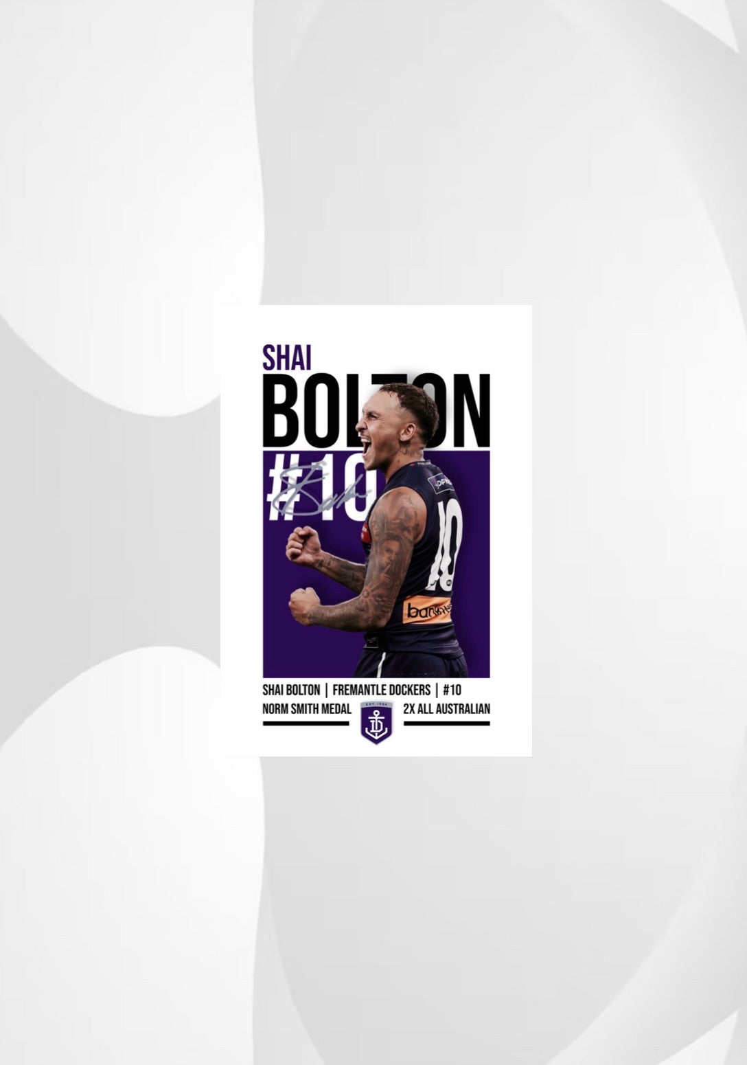 Shai Bolton | Fremantle AFL Poster