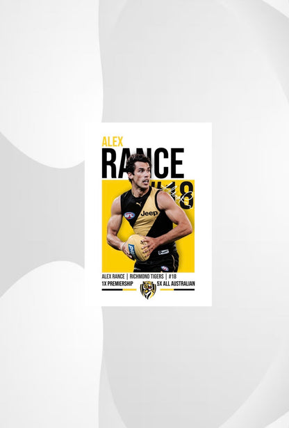 Alex Rance | Richmond AFL Poster