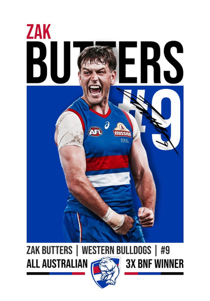 Zak Butters | Western Bulldogs AFL Poster