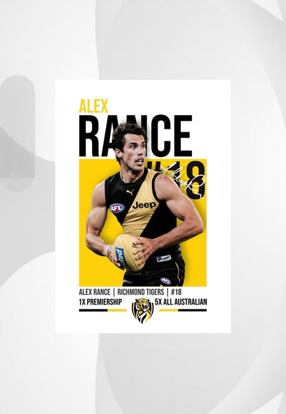 Alex Rance | Richmond AFL Poster