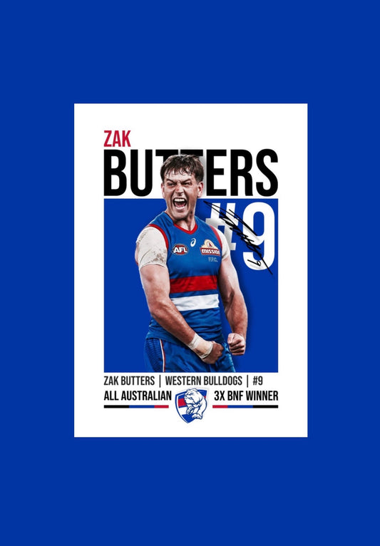 Zak Butters | Western Bulldogs AFL Poster