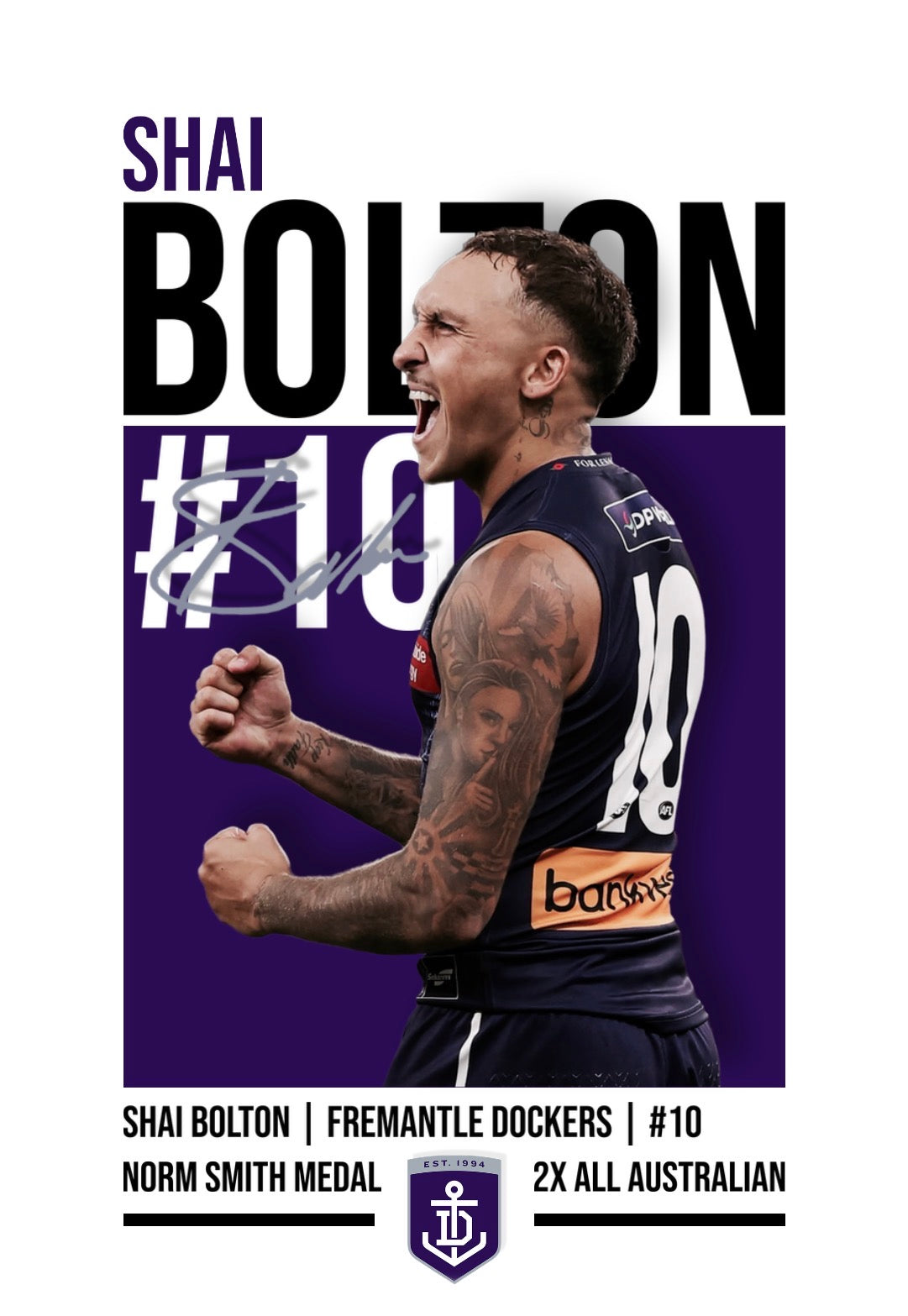 Shai Bolton | Fremantle AFL Poster