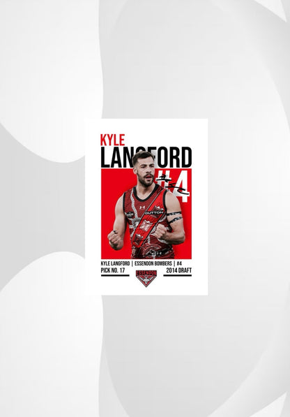Kyle Langford | Essendon AFL Poster