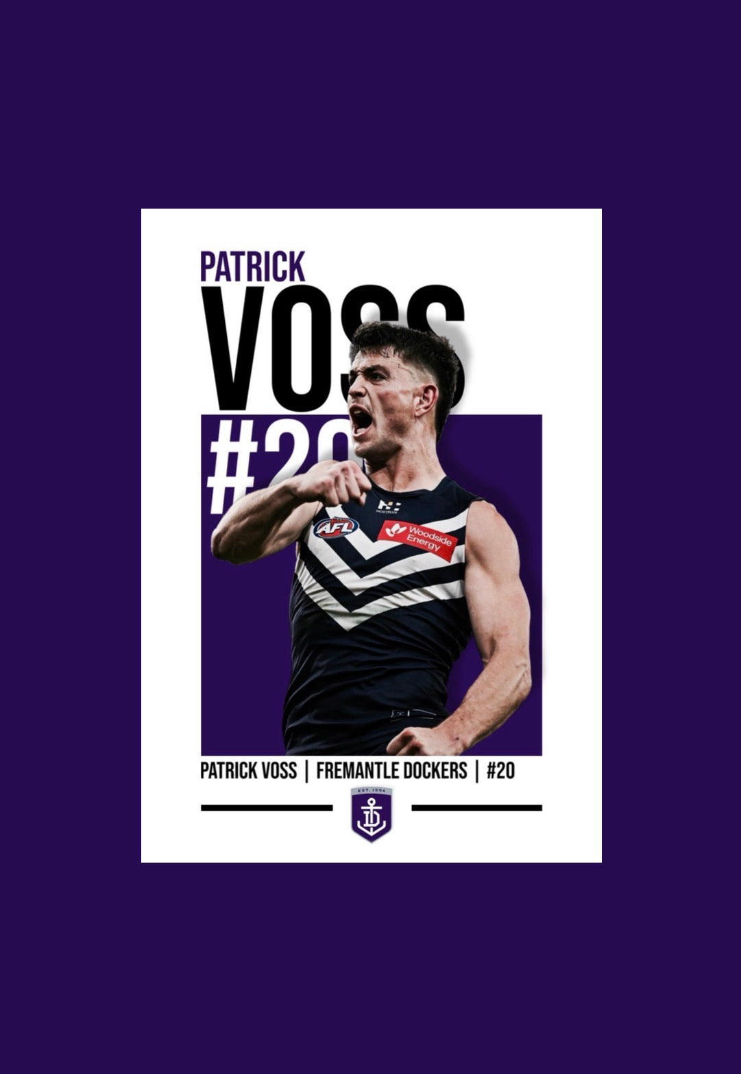 Patrick Voss | Fremantle AFL Poster