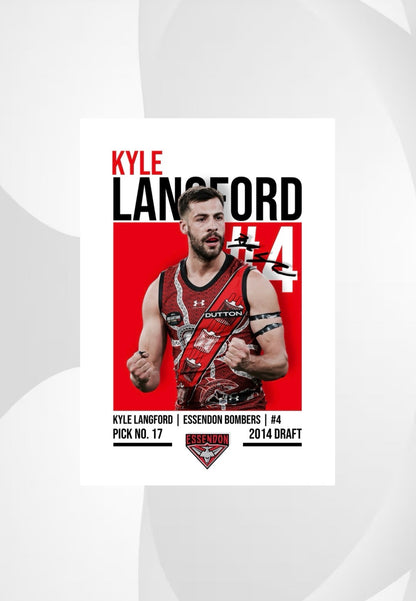 Kyle Langford | Essendon AFL Poster