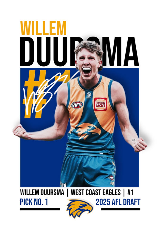 Willem Duursma | West Coast AFL Poster