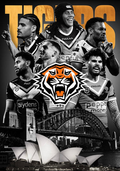 2026 Wests Tigers | NRL Team Poster