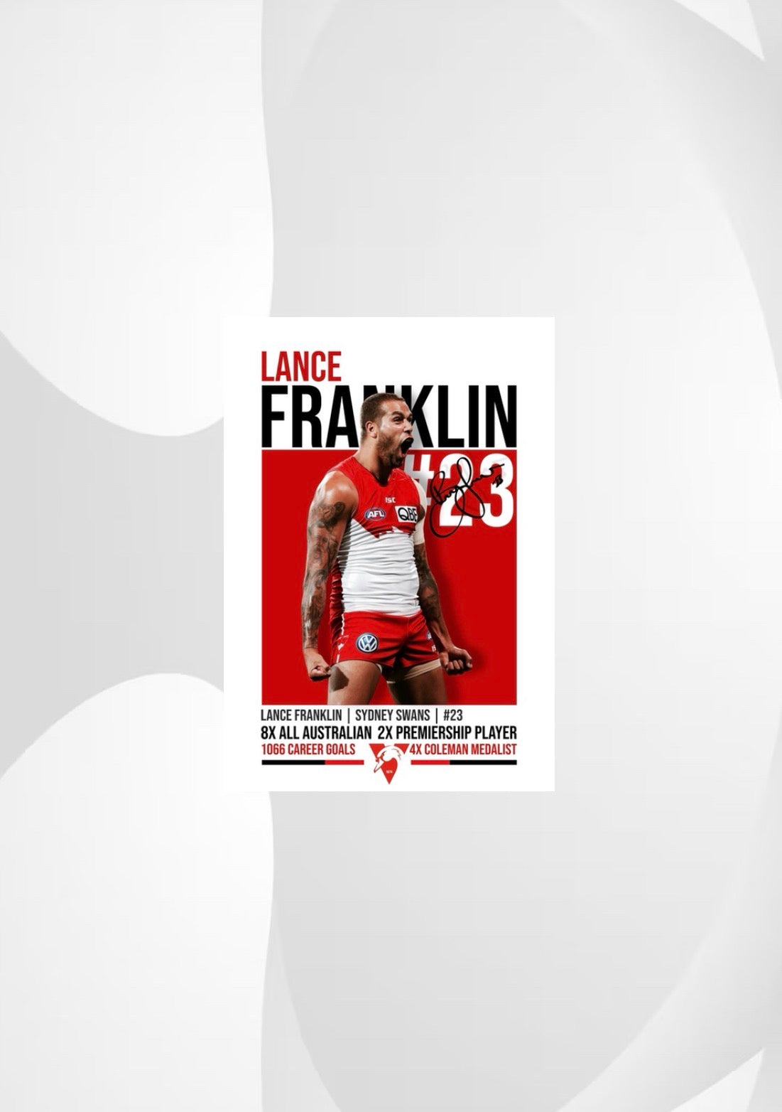 Lance Franklin | Sydney Swans AFL Poster